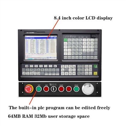3 axis lathe controller ,model is 100TC-3:
1) Support Stepper/Increment/Absolute/EtherCAT/Powerlink Servo for Feeding Axes
2) Scanning Function & Auto Tool Setter/Probe
3) Support Dual analog voltage(0~10V) & C-axis for Spindle servo(M800)