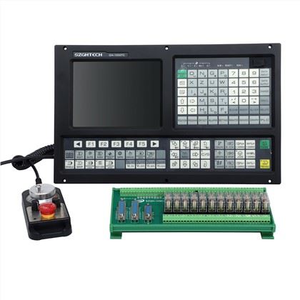 1) 2 Axis Fully English Type CNC lathe controller 
<br />
2) 800x600 8.4 inch real color LCD displayer
<br />
3) Electric Turret & Binary code turret,Max: 99 pcs tools
<br />
4) Support ATC , Macro function and PLC function