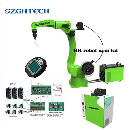 Teaching box:Full keyboard+touch screen, mode select switch, safety switch, emergency switch.
No. of controlled axes:6+6 axes, 6 basic axes +6 external axes.
Interface:Multiple encoder signal interfaces, dedicated interface for robot terminal, Ethernet interface, serial communication.